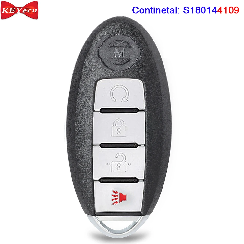 KEYECU для Nissan Rogue 2017 2018 дистанционный брелок S180144109 433 92 MHz KR5S180144106 4A чип|Ключ от авто| |