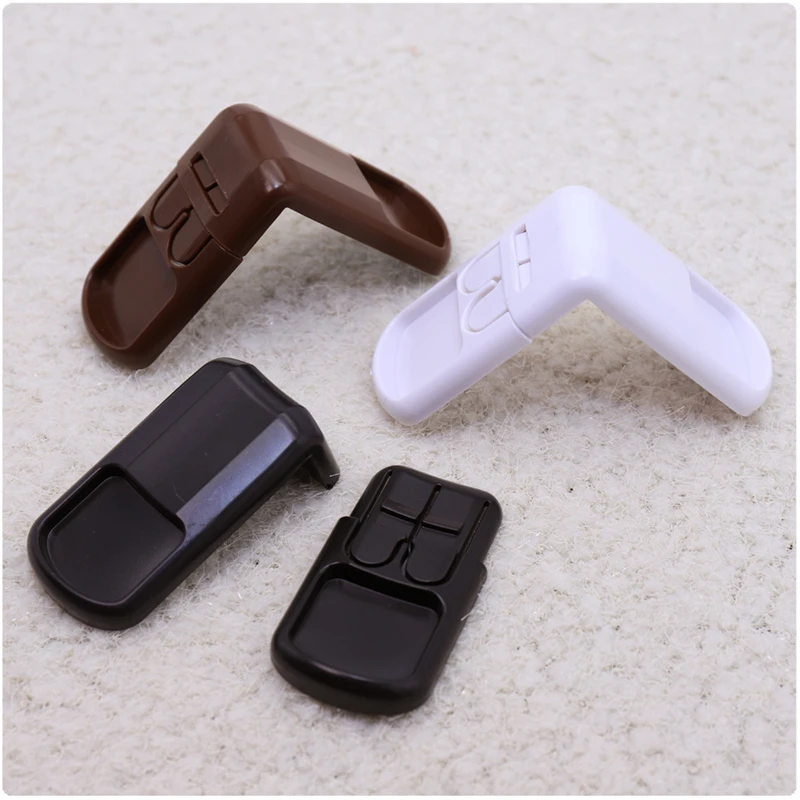 

[Mumsbest] 90 Â° Children's Closet Lock Door Double Press Button Multifunctional Security Right Angle Lock Baby Safety Supplies