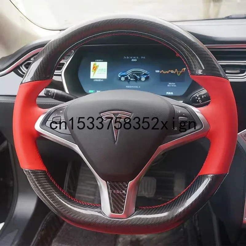 

Чехол на руль из углеродного волокна для Tesla Model S/X 2016-2020