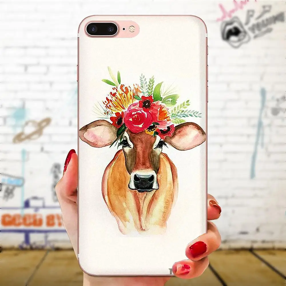 Мягкий узор для Apple iPhone 4 4S 5 5C 5S SE SE2 6 6S 7 8 11 Plus Pro X XS Max XR головы носить цветы Ежик