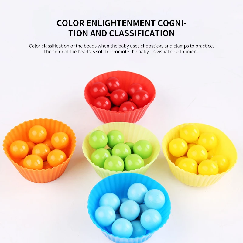 Деревянный Монтессори подсчитывая количество сортировка совпадение Настольная