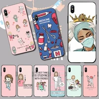 spain cartoon medicine doctor nurse fashion phone case for iphone 11 12 pro xs max 8 7 6 6s plus x 5s se 2020 mini