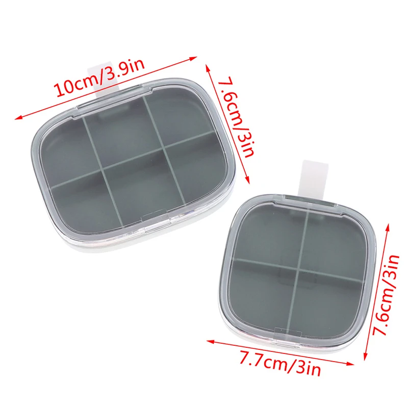 

1PCS Pill Case Four Grid Compartment Travel Pill Box Organizer Medicine Tablet Dispenser Organizer Pill Box Splitters Organizer