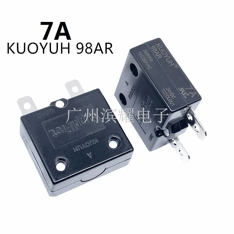 

3Pcs Taiwan KUOYUH 98AR 7A Overcurrent Protector Overload Switch Automatic Reset