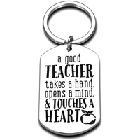 teacher keychain a good teacher takes a hand opens a mind touches a heart keyring for teachers day keyring gifts jewelry
