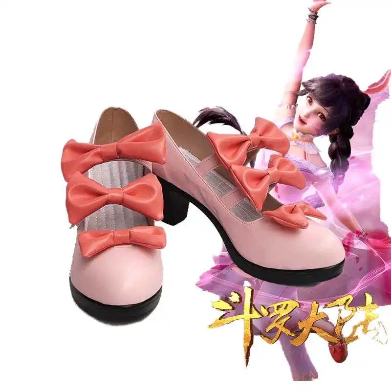 

Anime Soul Land Cosplay Costume Xiaowu Lolita Pink Shoes Dou Luo Da Lu Charming Rabbit Christmas Perfect Custom for Cute Girls