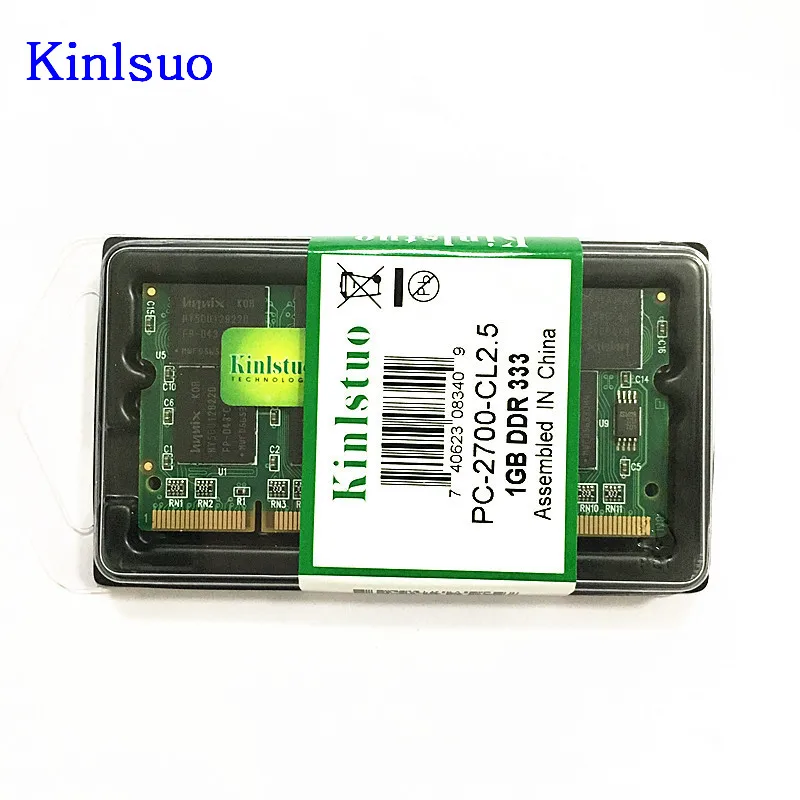 Kinlstuo  , so-dimm ddr1 DDR 400 333 MHZ/pc-3200 pc-2700 200 pins 512mb 1gb  sodimm  ram