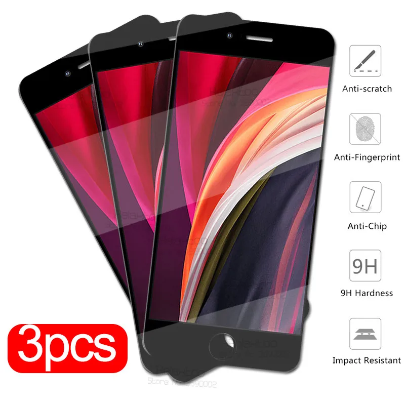 Защитное стекло для apple iphone se 2020 3 шт. защиты экрана 2 se2 aifon se2020 закаленное