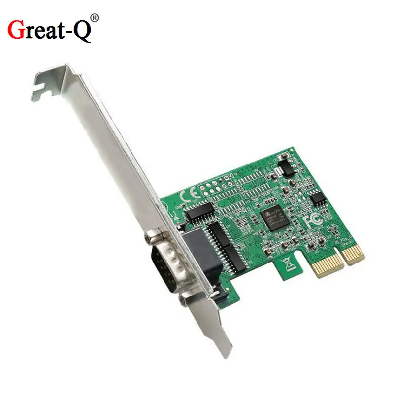 Плата расширения RS232 COM к PCI Express последовательный адаптер DB9 PCIE с чипом AX99100 для
