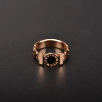 meyrroyu stainless steel gold color round acrylic rings accessories 2021 trendy rings for women men party fashion jewelry bague