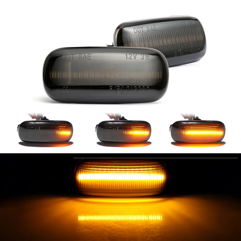 2pcs LED Dynamic Side Indicator Repeater Amber Lights Replacement For Audi A3 S3 8P A4 03-08 | Автомобили и мотоциклы