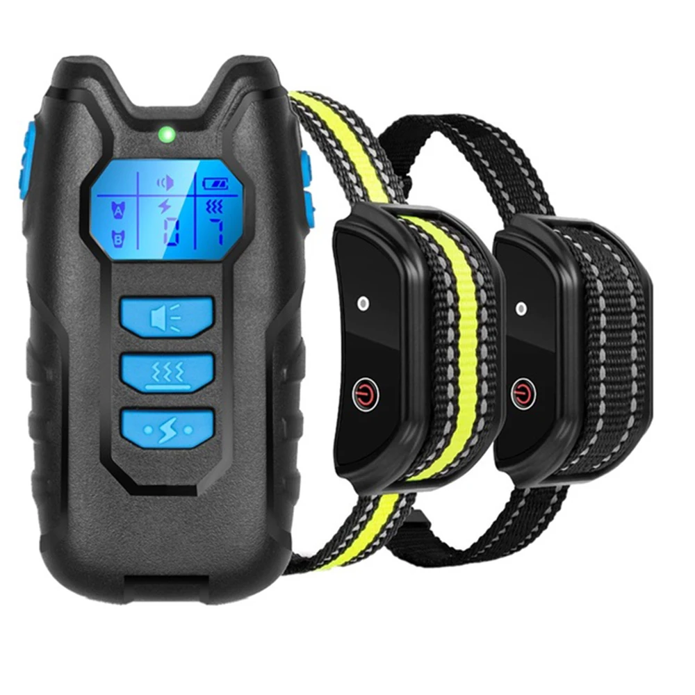 

800m Electric Dog Training Collar Waterproof Rechargeable Pet Remote Control Shock Vibration Beep With LCD Display For All Size