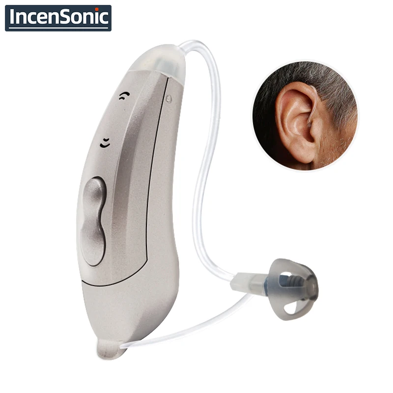 Mini RIC Digital Hearing Aids Audifonos Sound Amplifiers Ear Aid for Elderly Earcare Hearing Loss Left /Right
