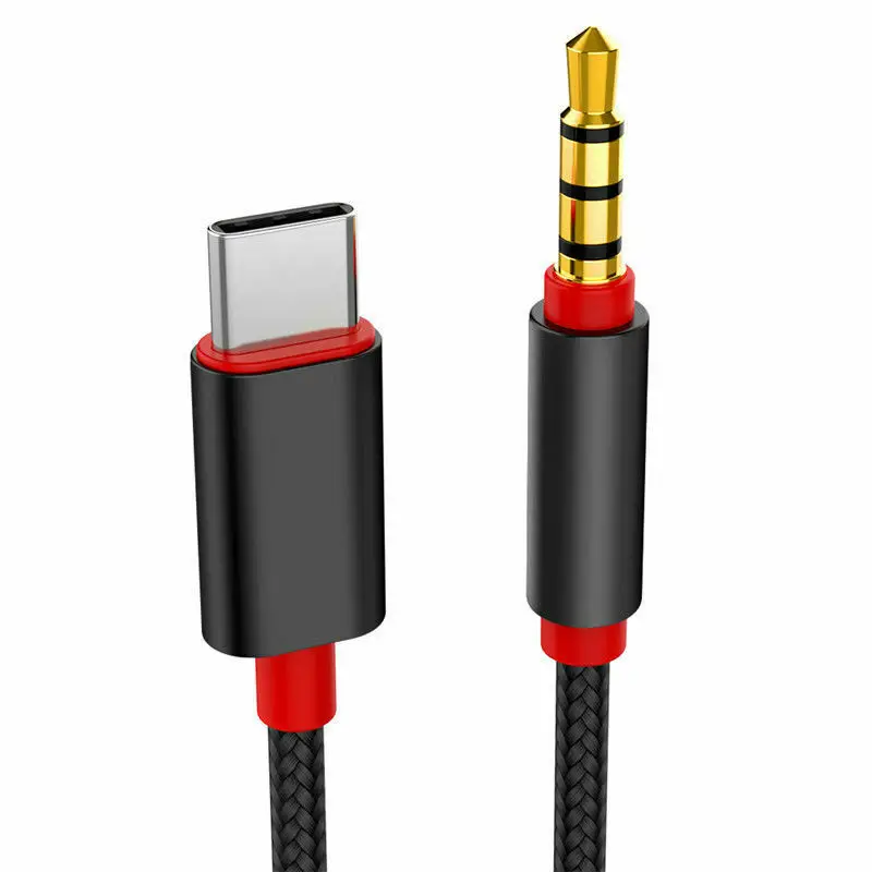 Type C USB-C до 3,5 мм Мужской Аудио разъем AUX Переходный кабель для автомобиля стерео