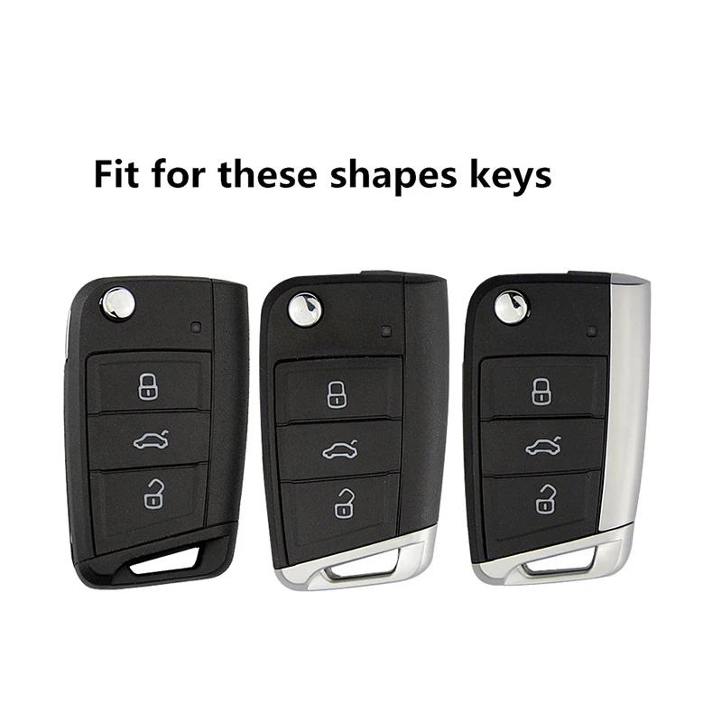 Dont Touch My Key 3 кнопки чехол для ключа автомобиля для VW Golf 7 MK7 Seat Leon 3 Ibiza 4 5 Toledo 4 Arona Ateca Skoda Octavia