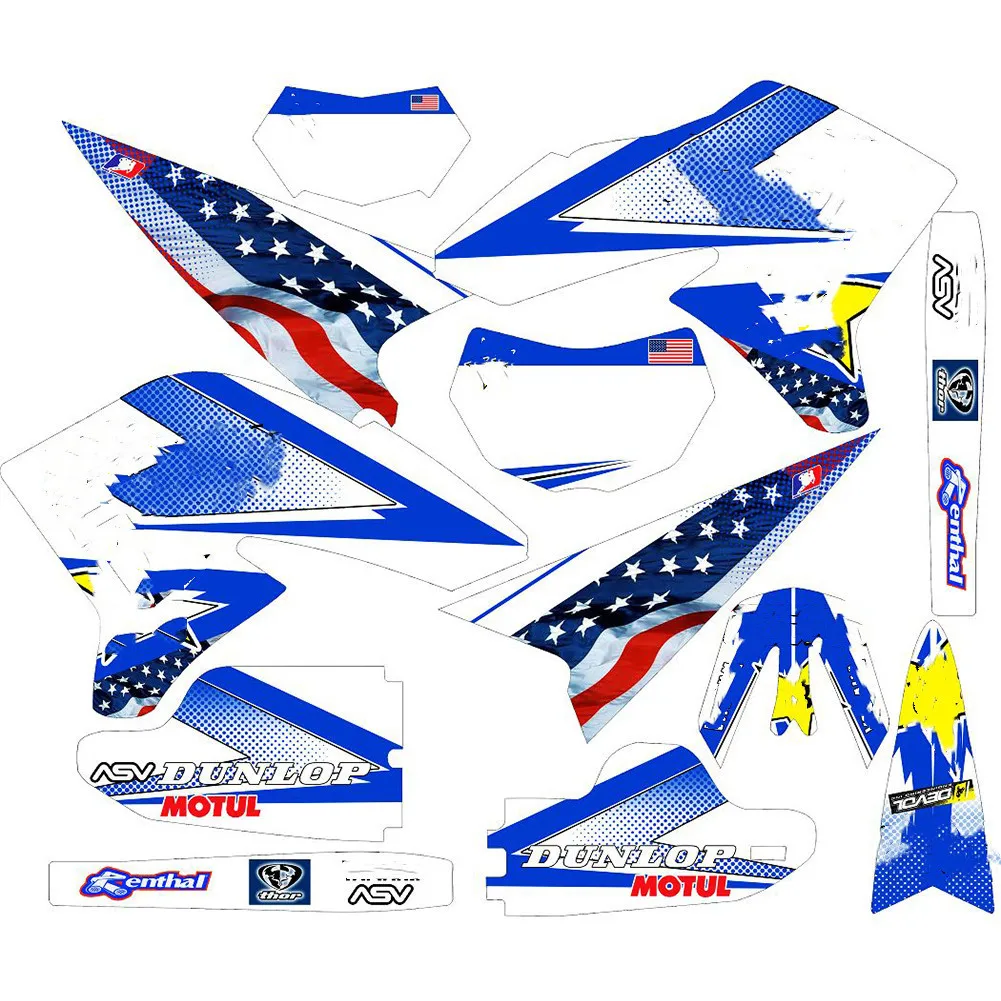 Бесплатные имена номеров на заказ наклейки WR250X графика для Yamaha WR250R 2008 2009 2010 2011 2012