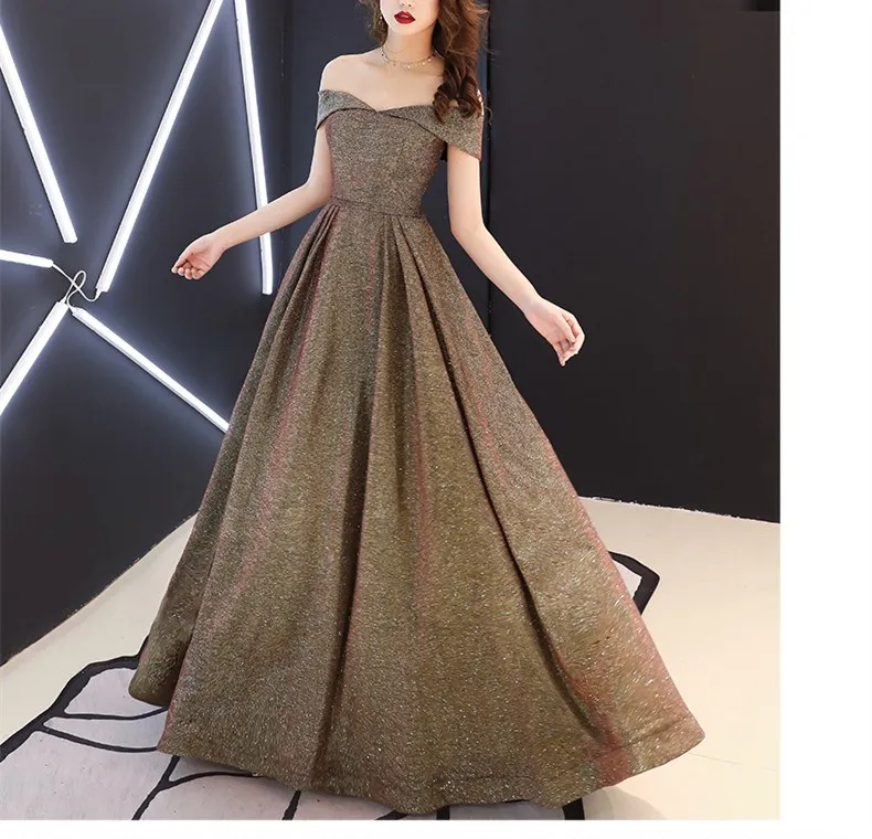 Летнее женское сексуальное вечернее длинное платье с открытыми плечами