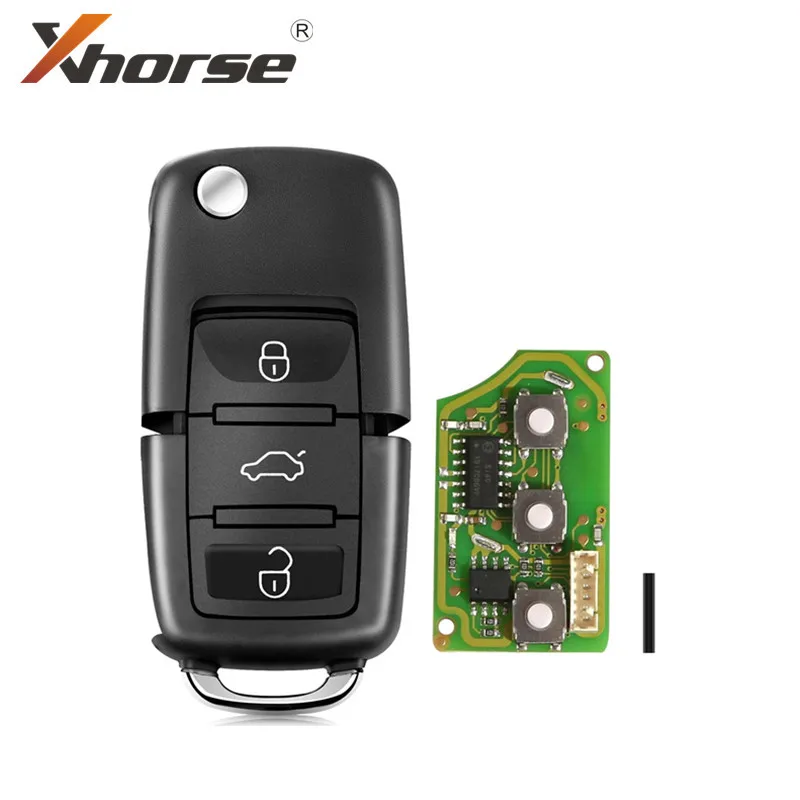 

Xhorse XKB501EN Wire Remote Key For Volkswagen B5 Style Remote Key 3 Buttons Board 5pcs/lot