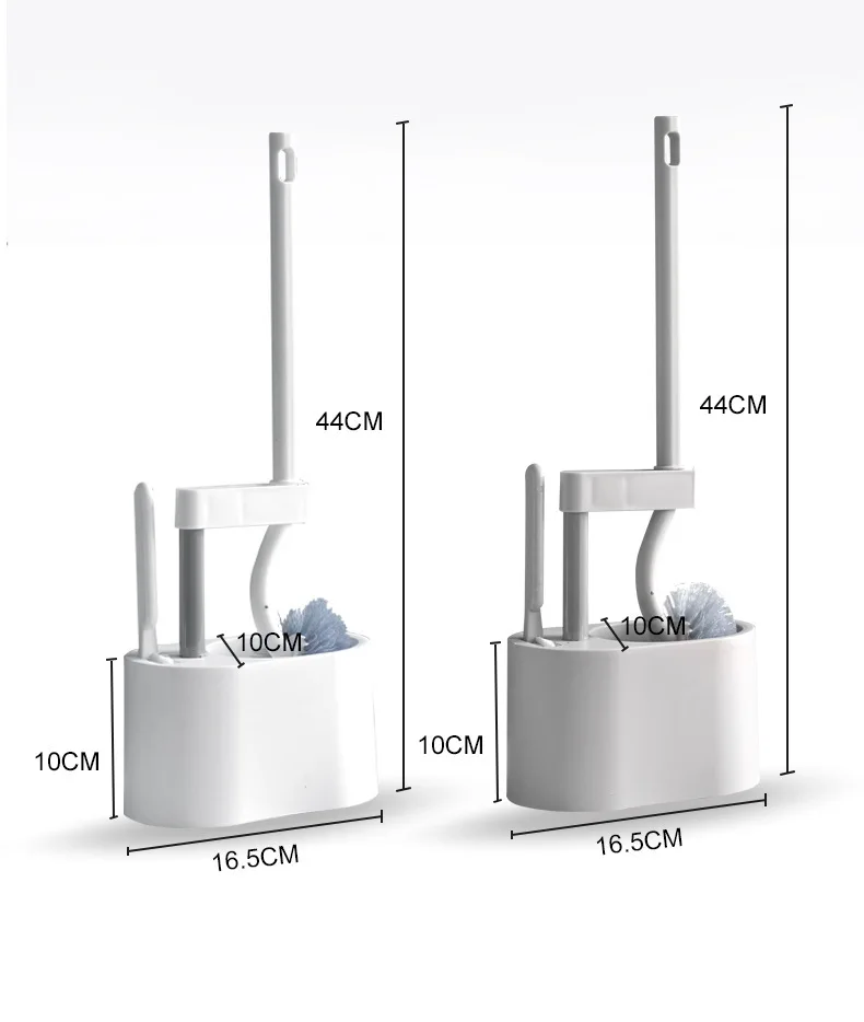 

Japanese-Style Home No Dead Ends Toilet Cleaning Brush Self-Adhesive Wall-Mounted Tools for Cleaning The Toilet Bathroom Set