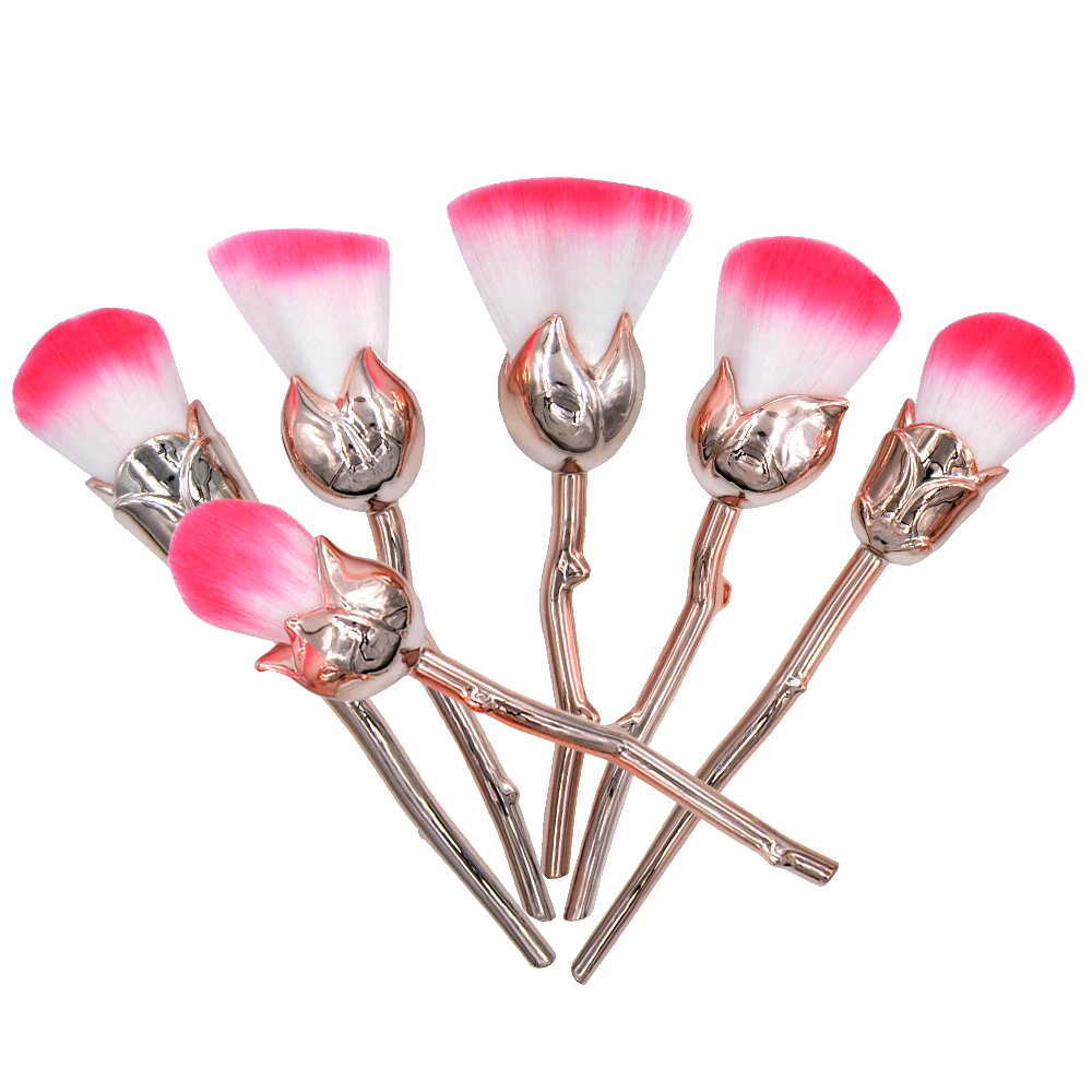 Кисти для макияжа в форме розы Kaizm набор кистей из 6/7 штук с кисточкой русалка