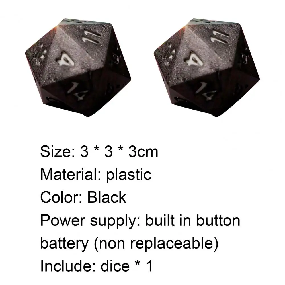 

Dice Polyhedral Luminous Mini Colorful Game Dice for Club Bar Party Party Supplies Multiplayer Game