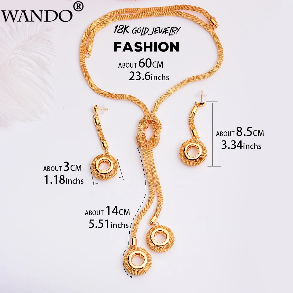 WANDO золотые бусины эфиопские Женские Ювелирные наборы африканские свадебные