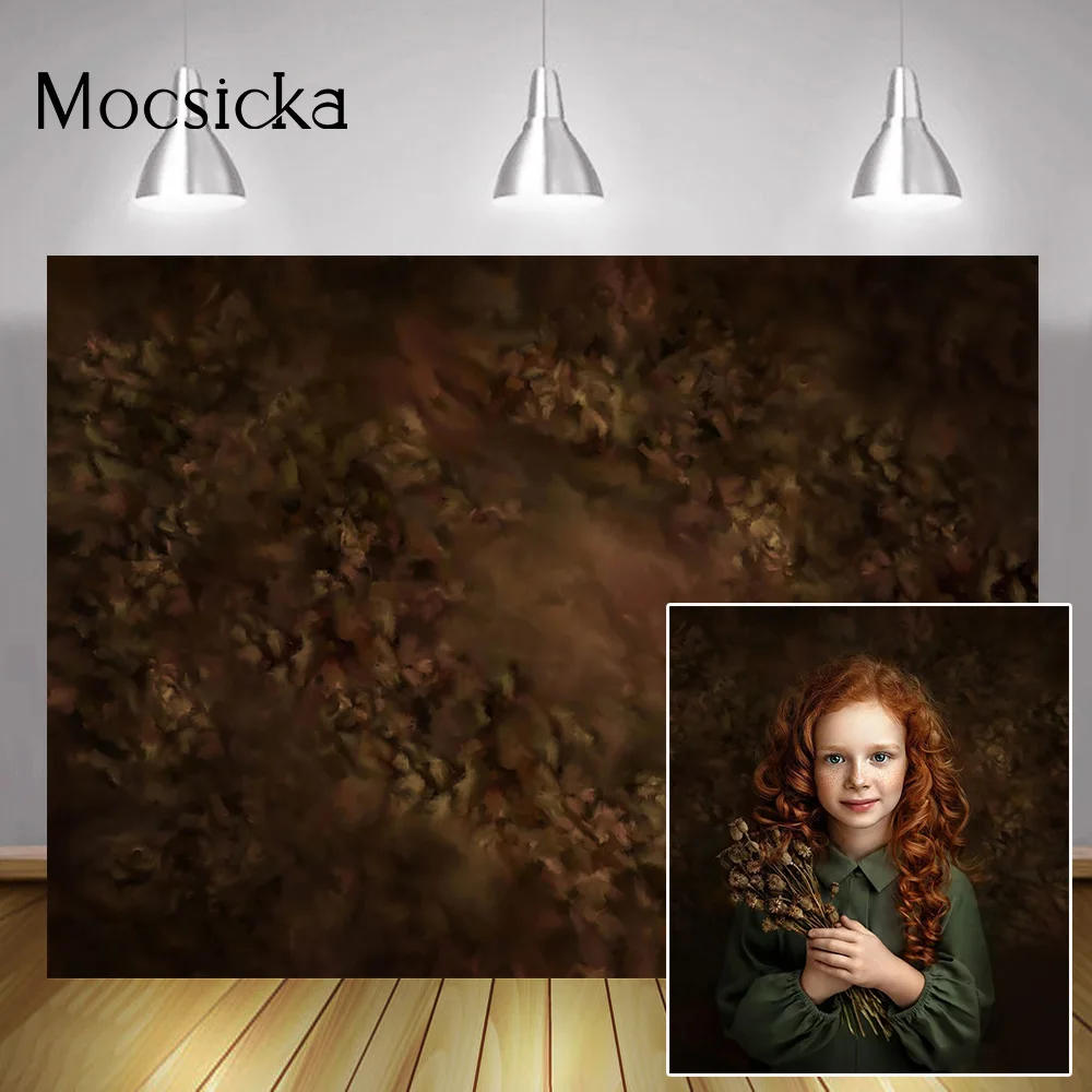 

Коричневый цветочный текстурный фон для фотосъемки Ретро абстрактный новорожденный Взрослый день рождения Портрет фон для студийной свад...