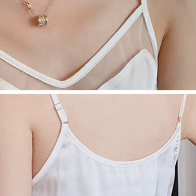 

Summer Basic Woman's Spaghetti Strap Tops Sexy Halter V Neck Ladies Tank Tops Solid Satin Silk Sleeveless Camis Vests for Female