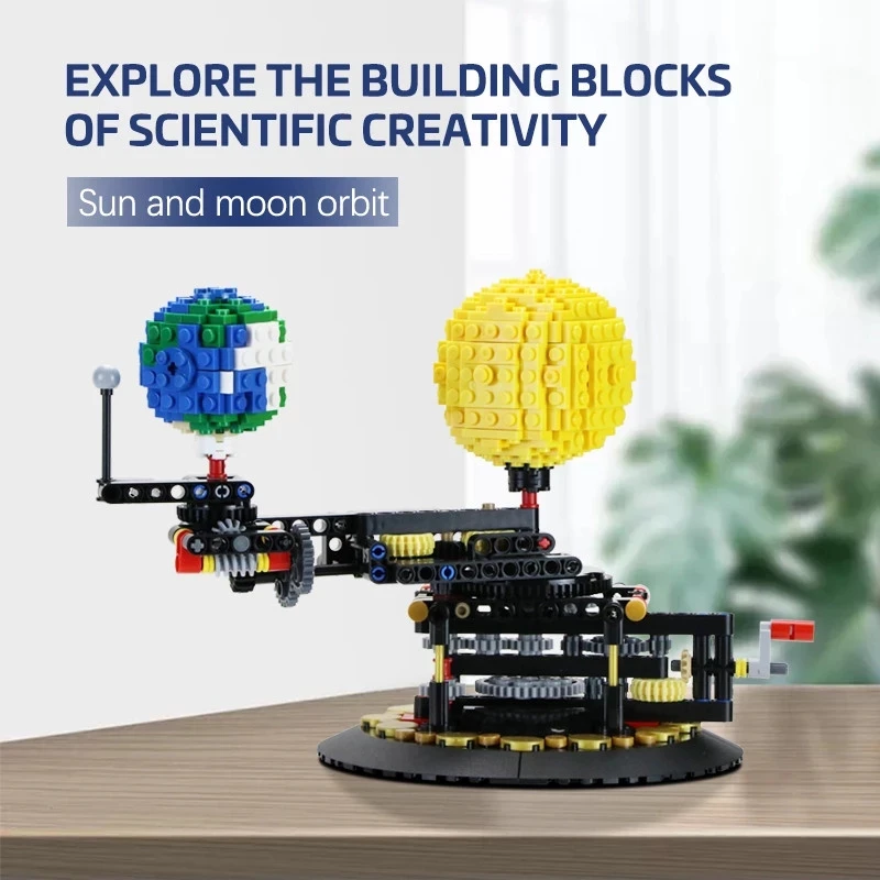 

Buildmoc Building Block Earth Moon Sun Model World DIY City Creator Brick Assemble Diy Toy Kids Educational Gift Decoration Moc