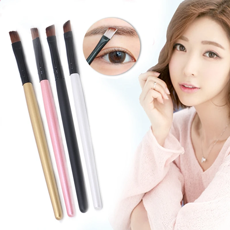 Красивая угловая кисть для бровей подводка глаз тени век инструмент макияжа |