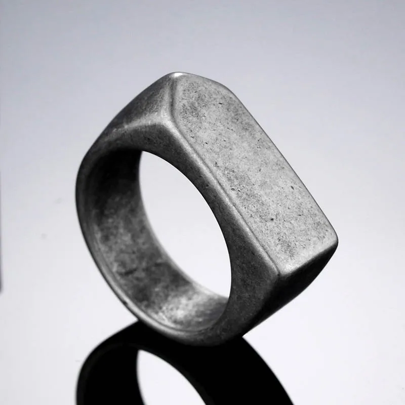 Мужское Винтажное кольцо с плоским верхом|Кольца| |