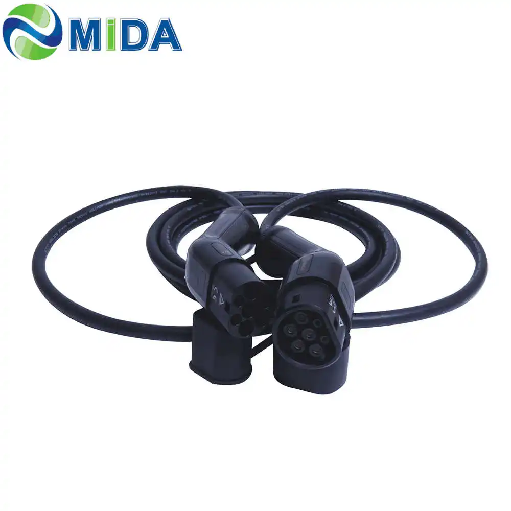 Зарядное устройство для электромобилей 22 кВт 32 А 5 м тип 2 на зарядный разъем IEC 62196