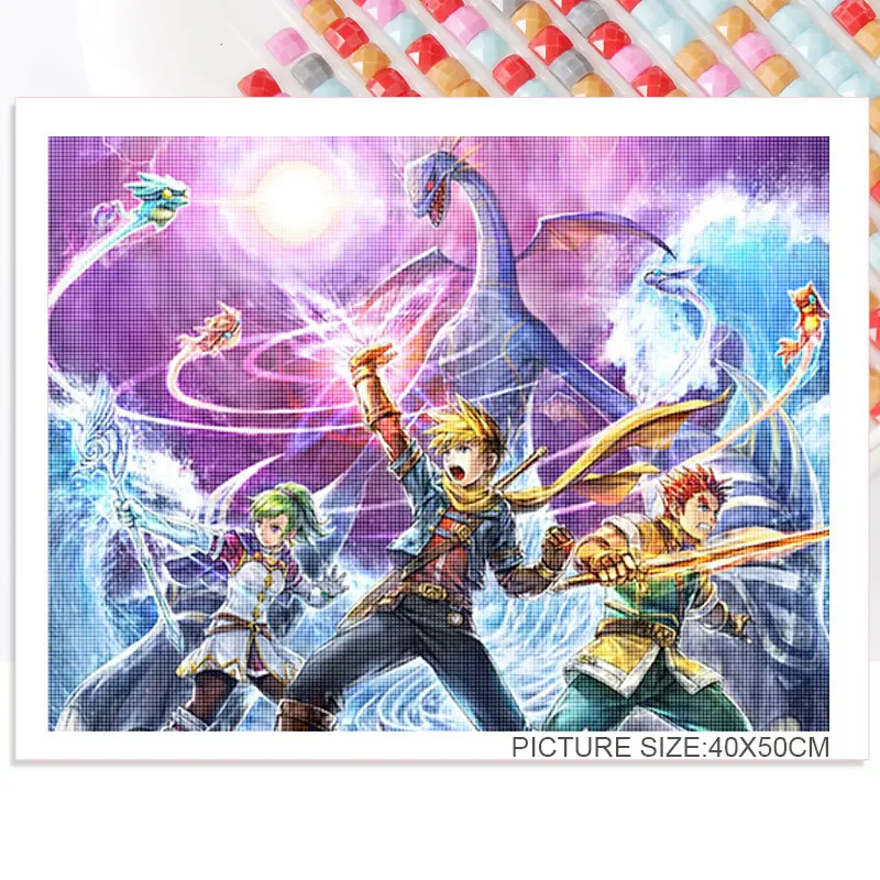 

Diy Diamond Painting Japanese Style Animation Diamond Painting Round Diamond Square Diamond 5D Home Decoration Painting