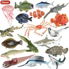 Морская Медуза Oenux, морская Медуза, Акула, печать, краб, клоун, тунец, морская рыба, модели животных, экшн-фигурки, миниатюрная искусственная кожа из ПВХ