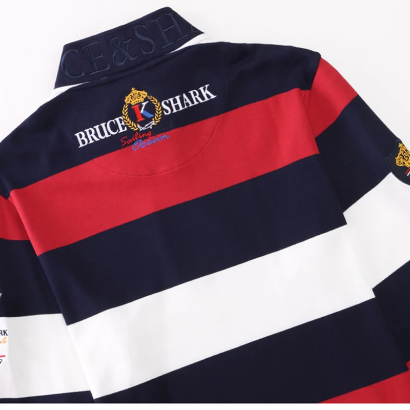 Мужские рубашки поло плотные натуральный хлопок деловые модные повседневные