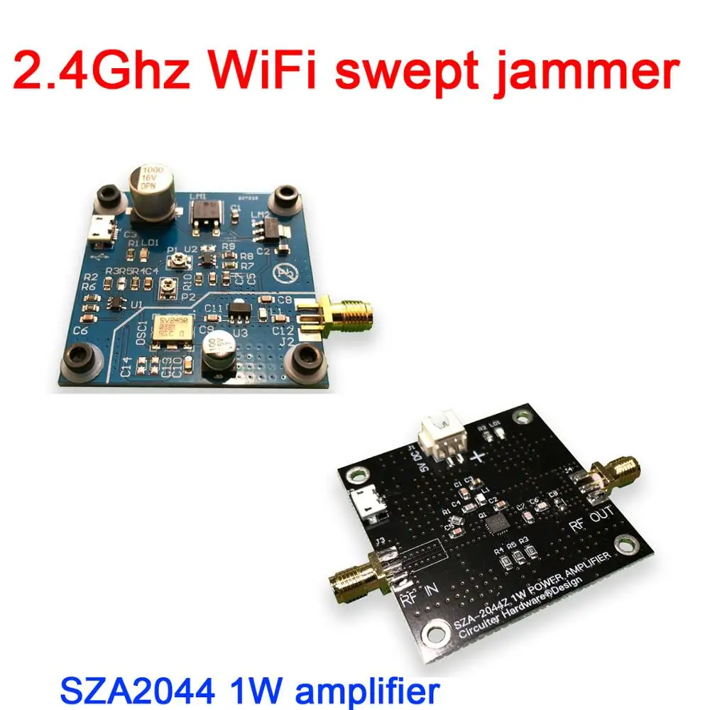 Wi Fi 2 4 ГГц экранированная плата разработки/SZA2044 1 Вт усилитель мощности для