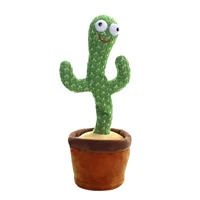 creativity cactus plush toy electric stuffed plant toy funny shake dancing song plush doll early education toy for children