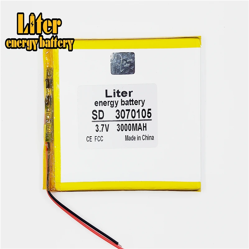 3,7 в 3070105 полимерная батарея 3000 мА/ч история электромеханическая батарея zishu emphasize 7-дюймовый планшет