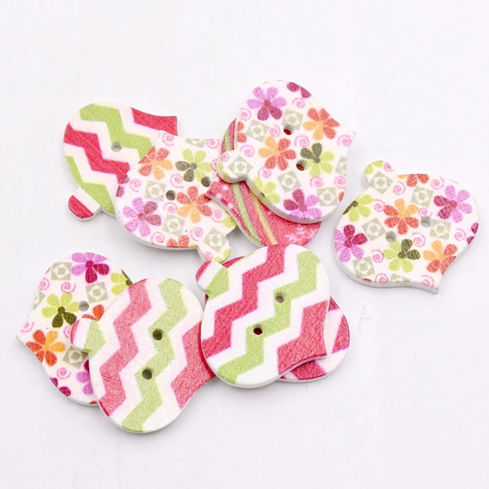 50 шт. фонарь Форма 2 отверстия деревянные декоративные пуговицы одежда