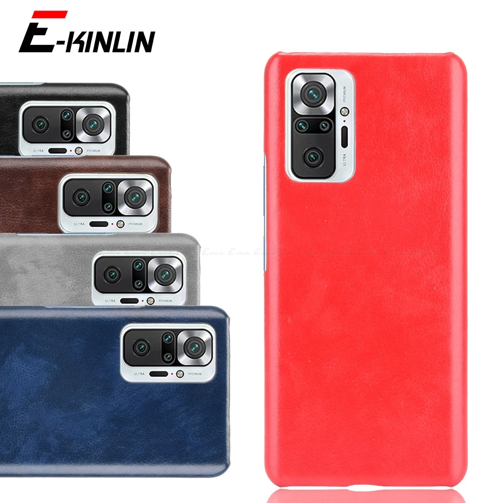 Ультратонкий чехол для телефона Xiaomi Redmi Note 10S 10 8T 8 6 9S 9 Prime 7S 7 5 Pro Max PU личи Кожа