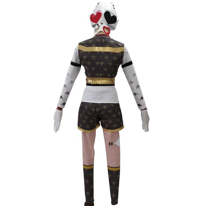 Игра идентичность V Майка Мортон Косплэй костюм живых акробата г н Воробей кожи