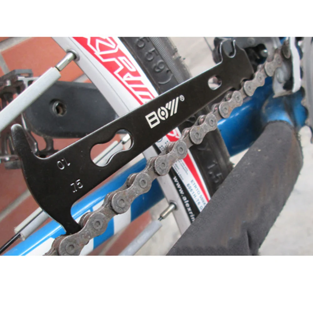 

MTB Bike Chain Wear Indicator Bicycle Chain Pliers Gauge Ruler Measuring