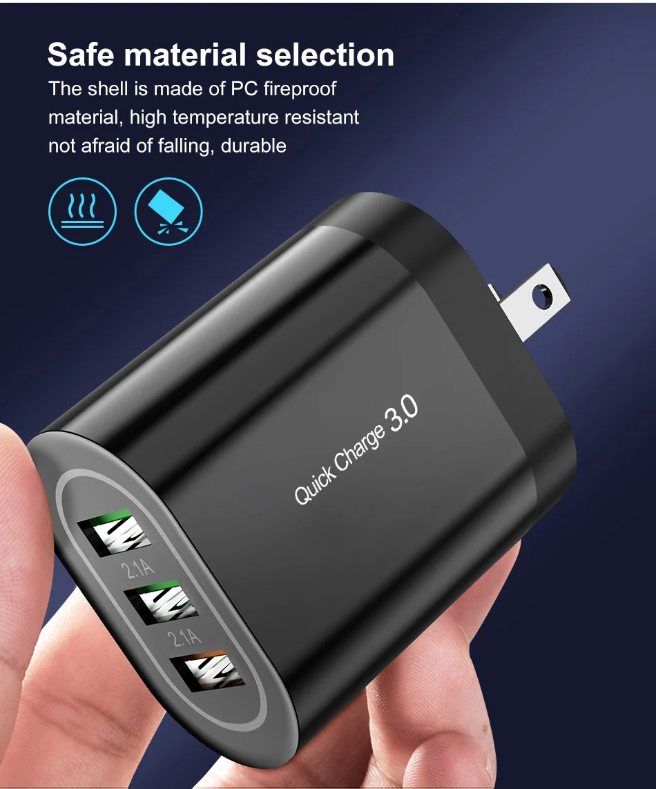 Олаф 18 Вт Быстрая зарядка 3,0 USB зарядное устройство QC3.0 Быстрая зарядка мульти зарядное устройство для samsung S10 Xiaomi Mi9 iPhone X настенное зарядное устройство для телефона