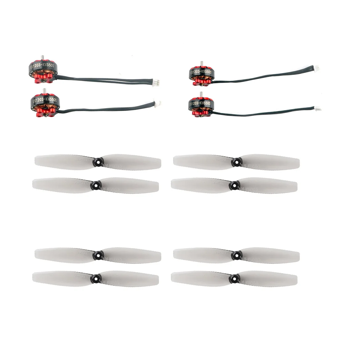 Happymodel EX1203 1203 5500KV 2-4S бесщеточный двигатель с Gemfan Mini 65 мм реквизит для зубочисток