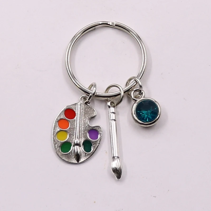 1 шт. инструменты художника-палитра брелок кисть Рождественская каменная