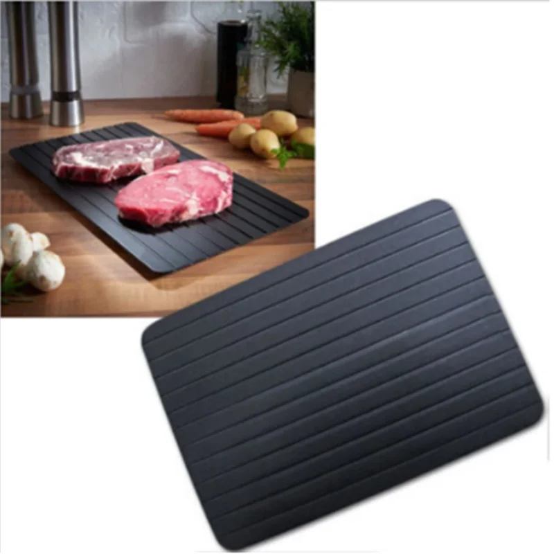 Bandeja para descongelar comida r&aacute;pida, descongelar comida, fruta, pr&aacute;ctico, bandeja para descongelar, suministros de cocina, herramientas-2