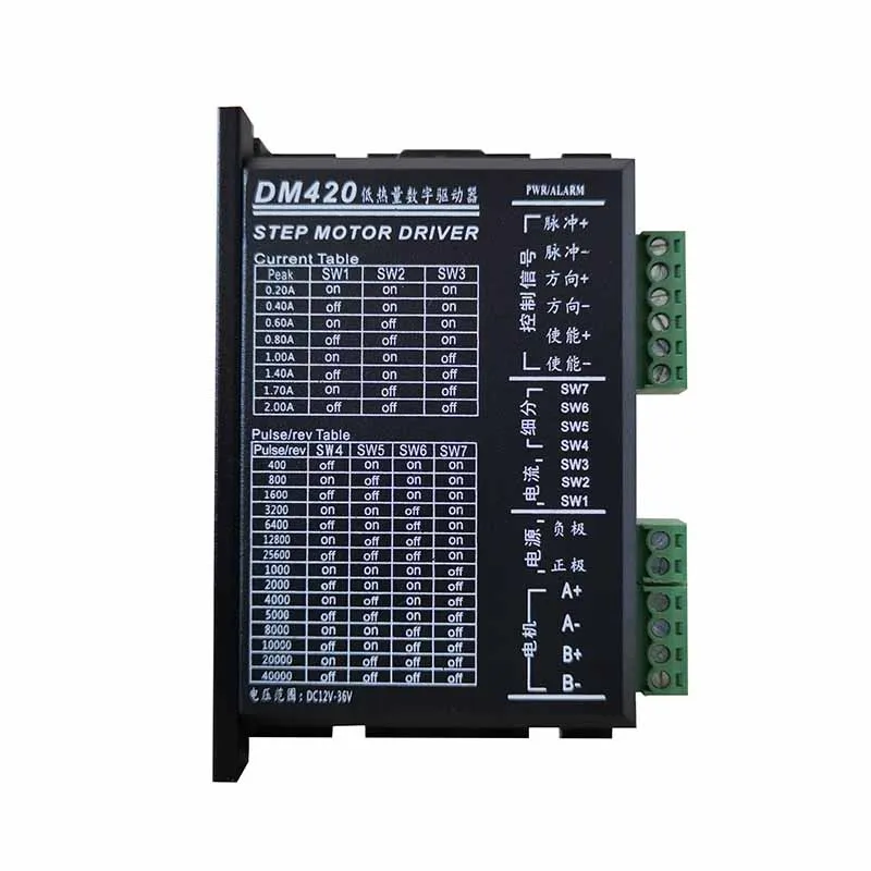 

Новейший низкокалорийный Цифровой Драйвер DM420, шаговый двигатель DC12V-36V