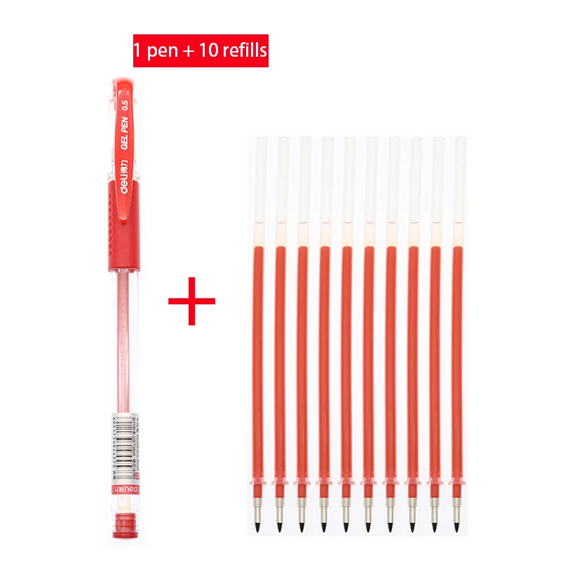 0 5 мм пуля гелевая ручка цвет: черный Синий Красный канцелярский подарок для