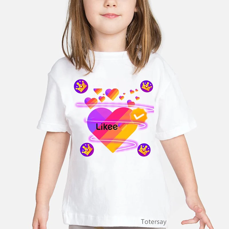 

kawaii kids clothes likee love graphic tshirt girls birthday gift for girls t shirt harajuku shirt summer tops for girls t-shirt