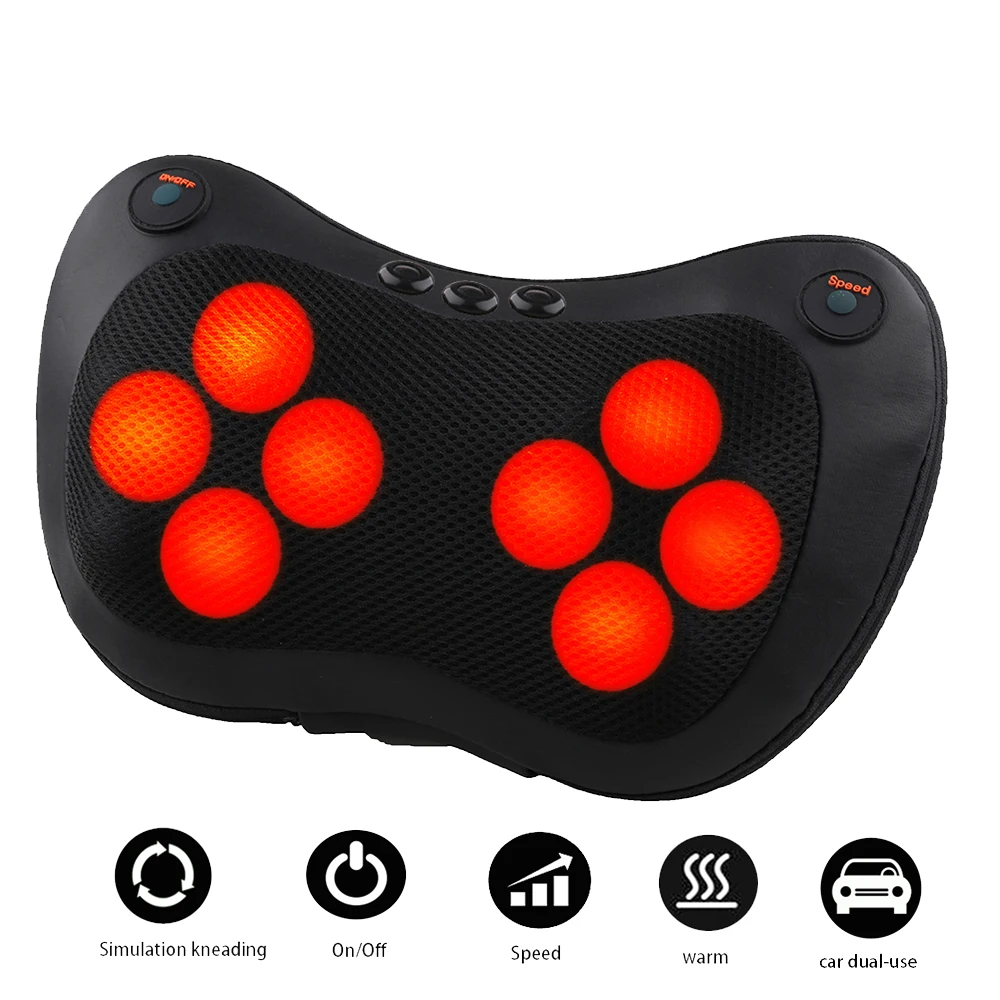 Расслабляющая массажная подушка вибратор Электрический плечо Отопление спины